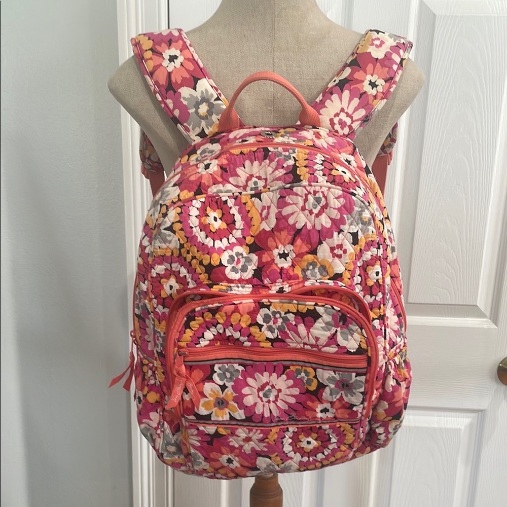 Vintage Vera Bradley pixie blooms Floral campus ultimate Backpack XL retired